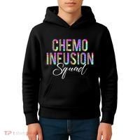 Chemo Infusion Squad Leopard Tie Dye Chemo Infusion Nurse Kids Hoodie thumb 4