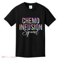 Chemo Infusion Squad Leopard Tie Dye Chemo Infusion Nurse Kids T-Shirt thumb 0