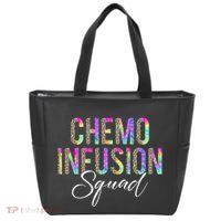 Chemo Infusion Squad Leopard Tie Dye Chemo Infusion Nurse Tote Bag thumb 0