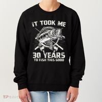 Cute It Took Me 30 Years To Fish 30th Birthday Gift Women's Sweatshirt thumb 0