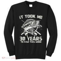 Cute It Took Me 30 Years To Fish 30th Birthday Gift Sweatshirt thumb 0
