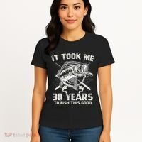 Cute It Took Me 30 Years To Fish 30th Birthday Gift Women's T-Shirt thumb 4