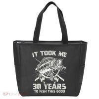 Cute It Took Me 30 Years To Fish 30th Birthday Gift Tote Bag thumb 0
