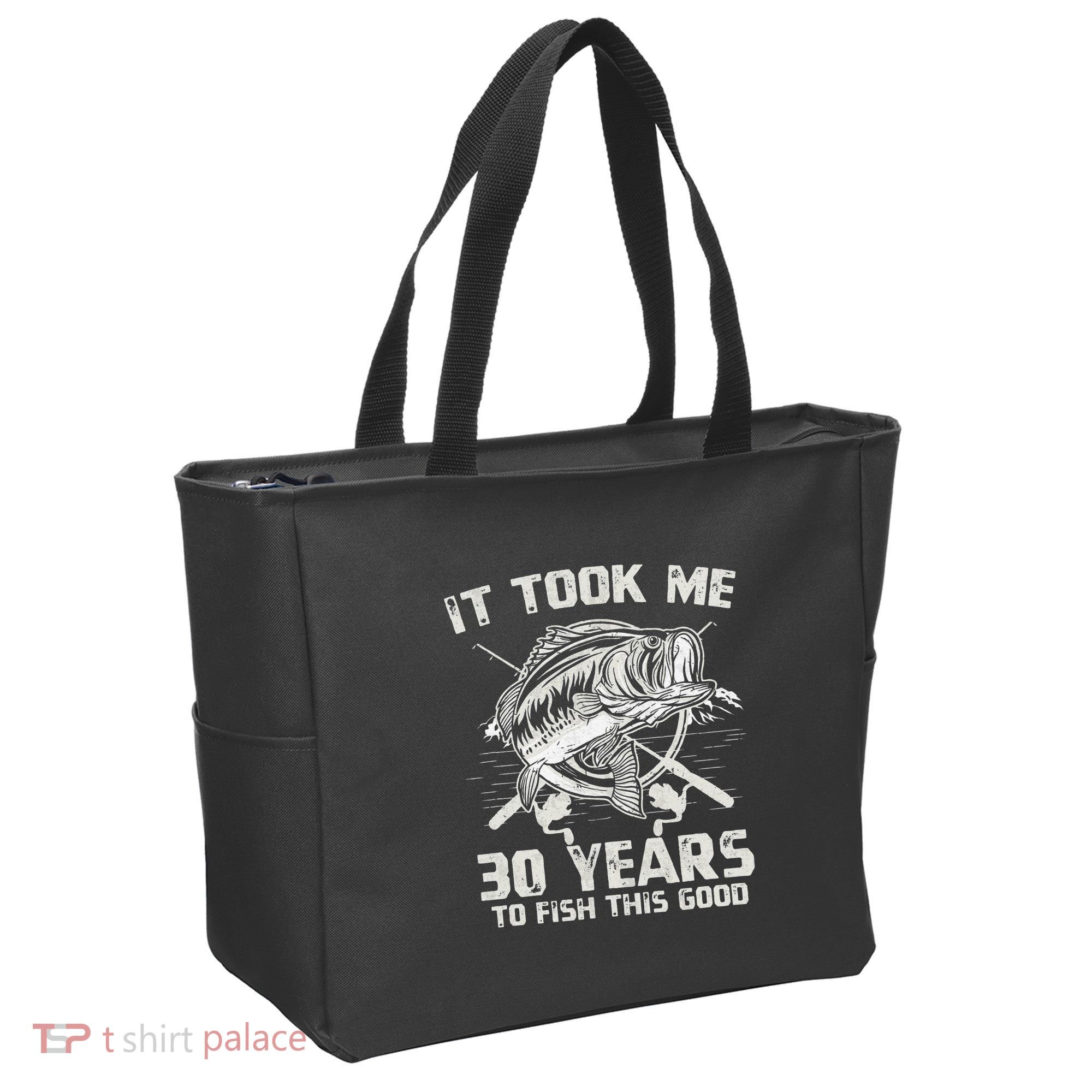 Cute It Took Me 30 Years To Fish 30th Birthday Gift Tote Bag