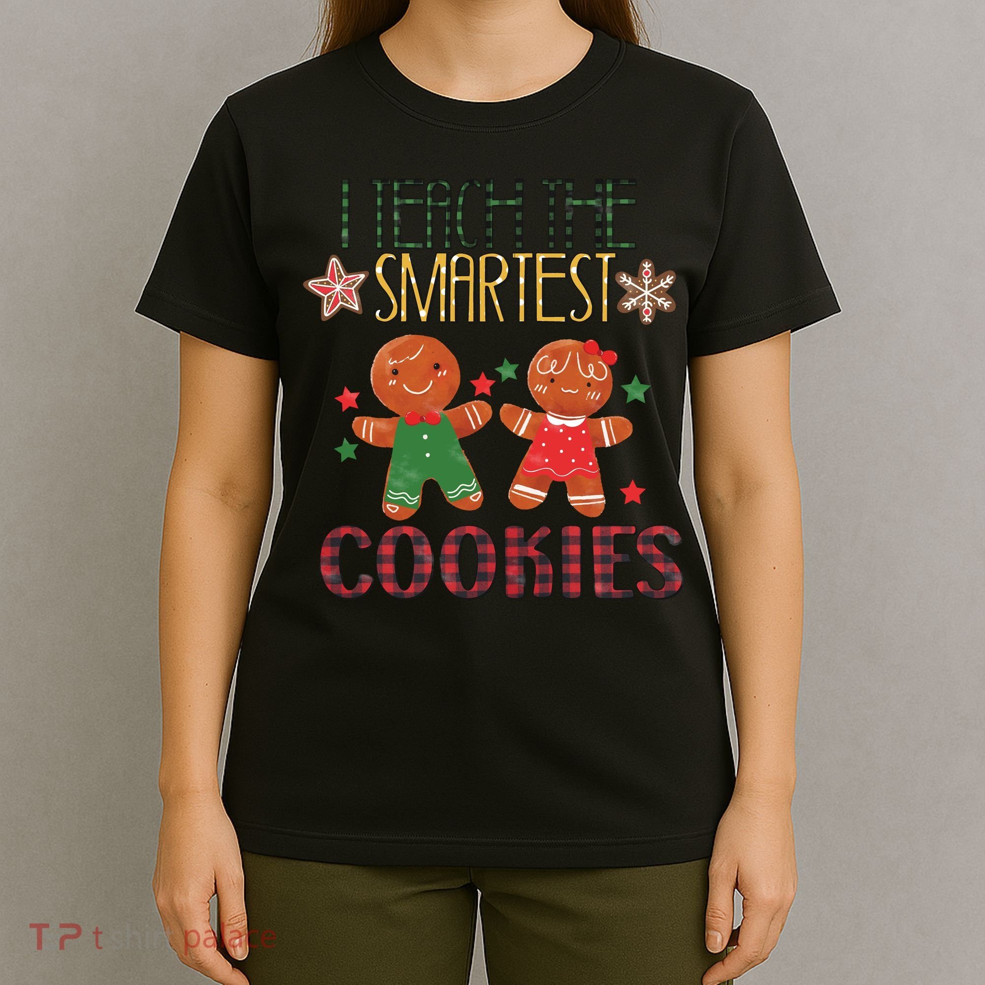 Christmas I Teach The Smartest Cookies Pajamas Family Xmas T-Shirt
