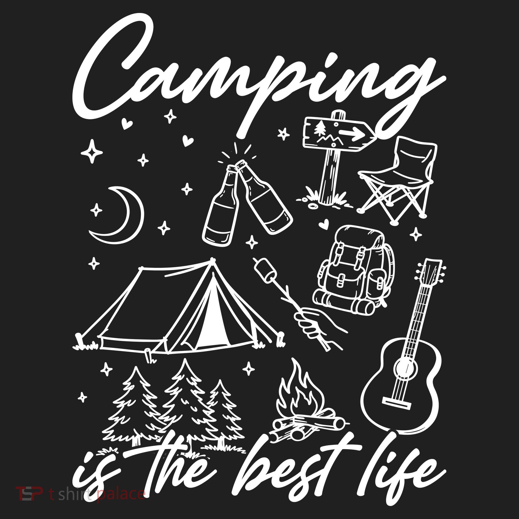 Camping Is The Best Life Golf Towel
