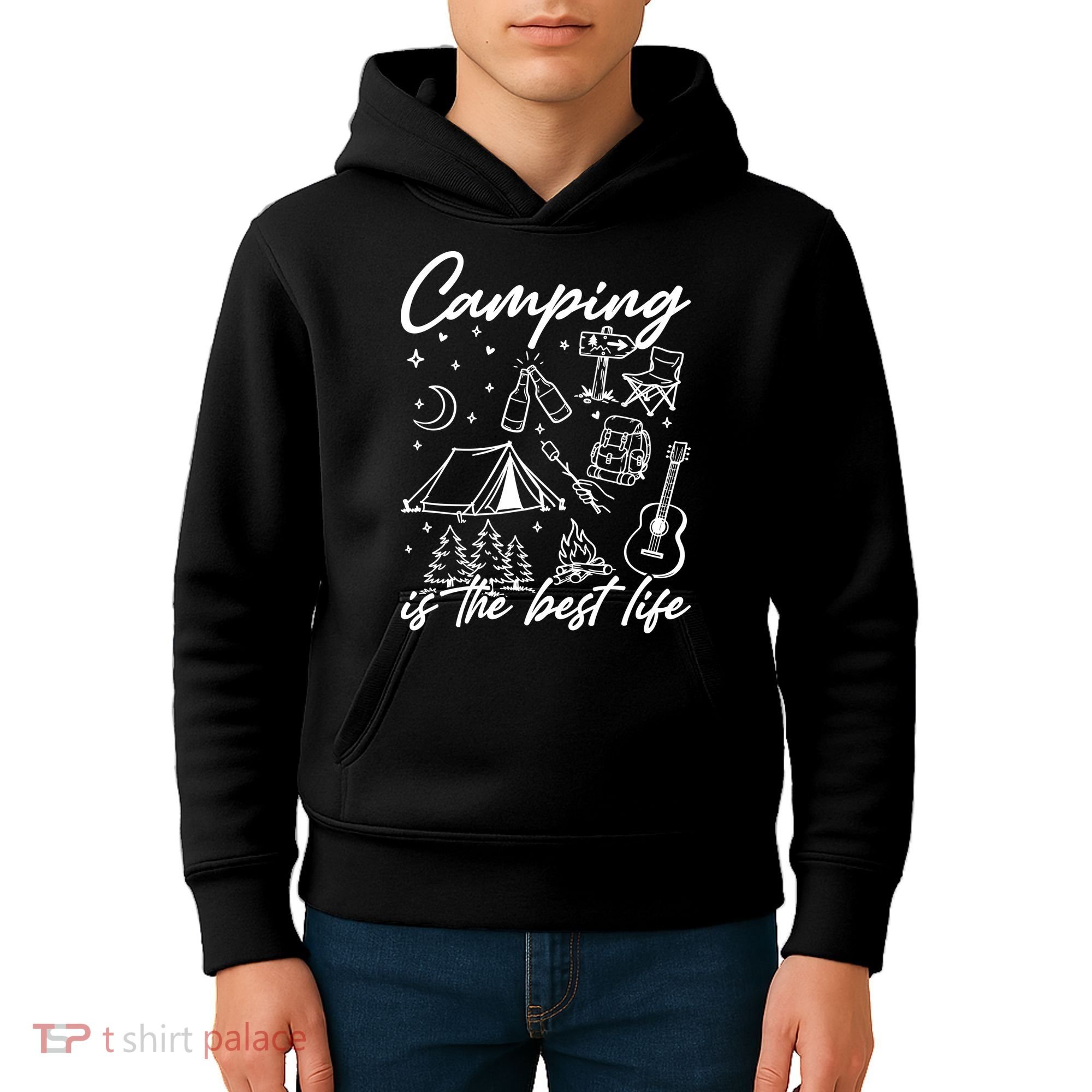 Camping Is The Best Life Kids Hoodie
