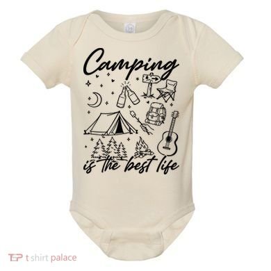 Camping Is The Best Life Baby Bodysuit