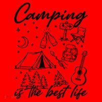 Camping Is The Best Life Santa Hat thumb 1