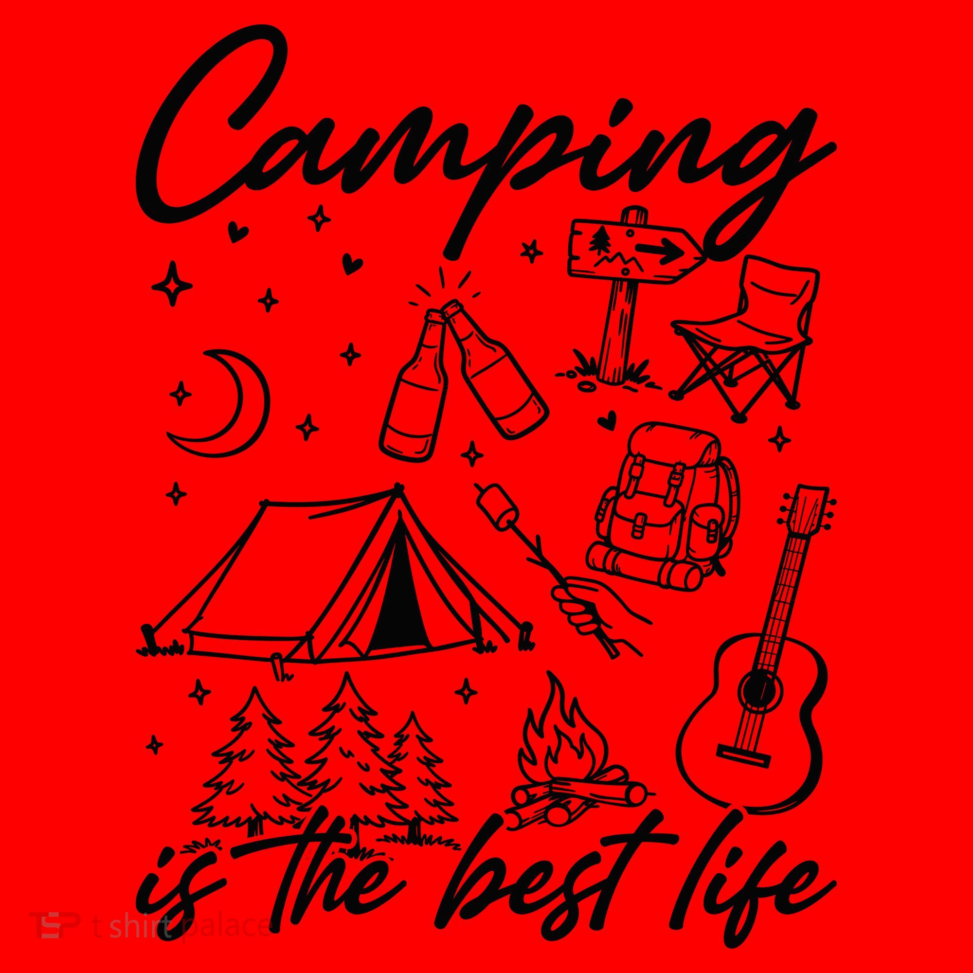 Camping Is The Best Life Santa Hat