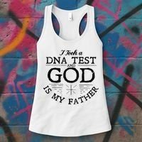 Christian I Took A DNA Test God Is My Father Women's Tank Top thumb 3