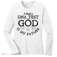 Christian I Took A DNA Test God Is My Father Women's Long Sleeve Shirt thumb 0
