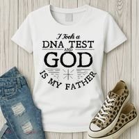 Christian I Took A DNA Test God Is My Father Women's T-Shirt thumb 3