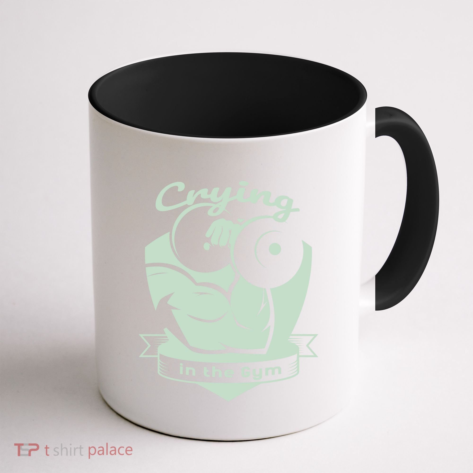 Crying In The Gym Funny Workout Gym Weightlifting Athlete Gift Coffee Mug