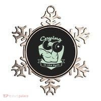 Crying In The Gym Funny Workout Gym Weightlifting Athlete Gift Ornament thumb 0