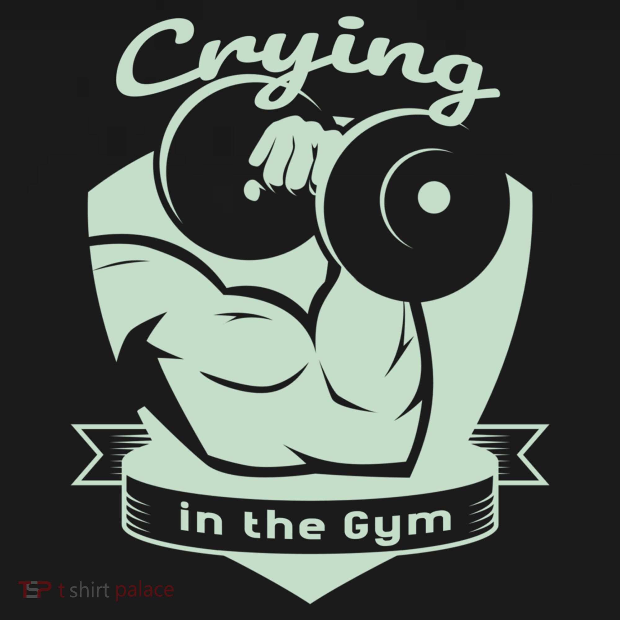 Crying In The Gym Funny Workout Gym Weightlifting Athlete Gift Ornament