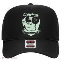 Crying In The Gym Funny Workout Gym Weightlifting Athlete Gift Hat thumb 0