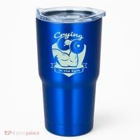 Crying In The Gym Funny Workout Gym Weightlifting Athlete Gift Tumbler thumb 0