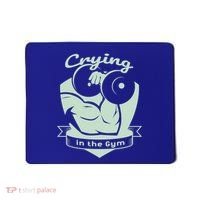 Crying In The Gym Funny Workout Gym Weightlifting Athlete Gift Mousepad thumb 0
