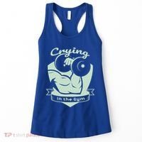 Crying In The Gym Funny Workout Gym Weightlifting Athlete Gift Women's Tank Top thumb 0