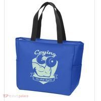 Crying In The Gym Funny Workout Gym Weightlifting Athlete Gift Tote Bag thumb 3