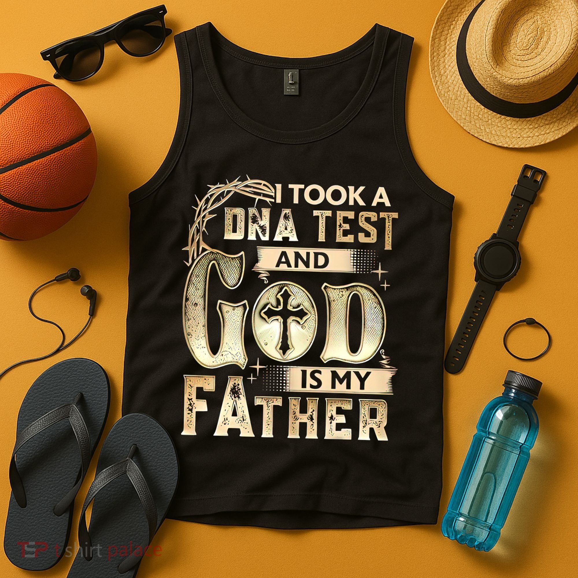 Christian I Took A DNA Test And God Is My Father Gospel Pray Tank Top