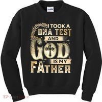 Christian I Took A DNA Test And God Is My Father Gospel Pray Kids Sweatshirt thumb 0