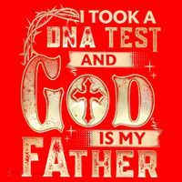 Christian I Took A DNA Test And God Is My Father Gospel Pray Santa Hat thumb 1