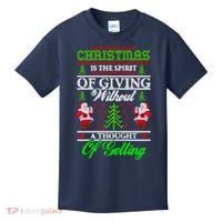 Christmas Is The Spirit Of Giving Kids T-Shirt thumb 0