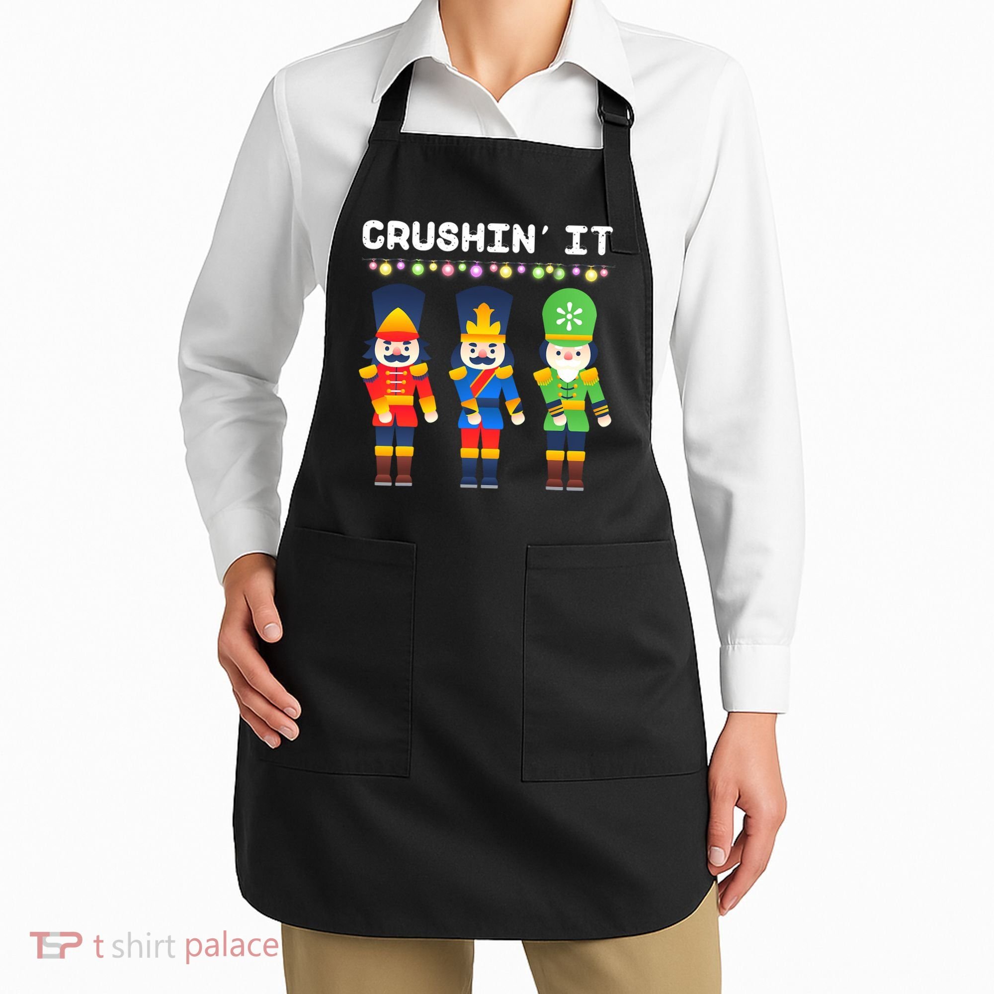 Crushin' It The Christmas Retro Holiday Cute Apron