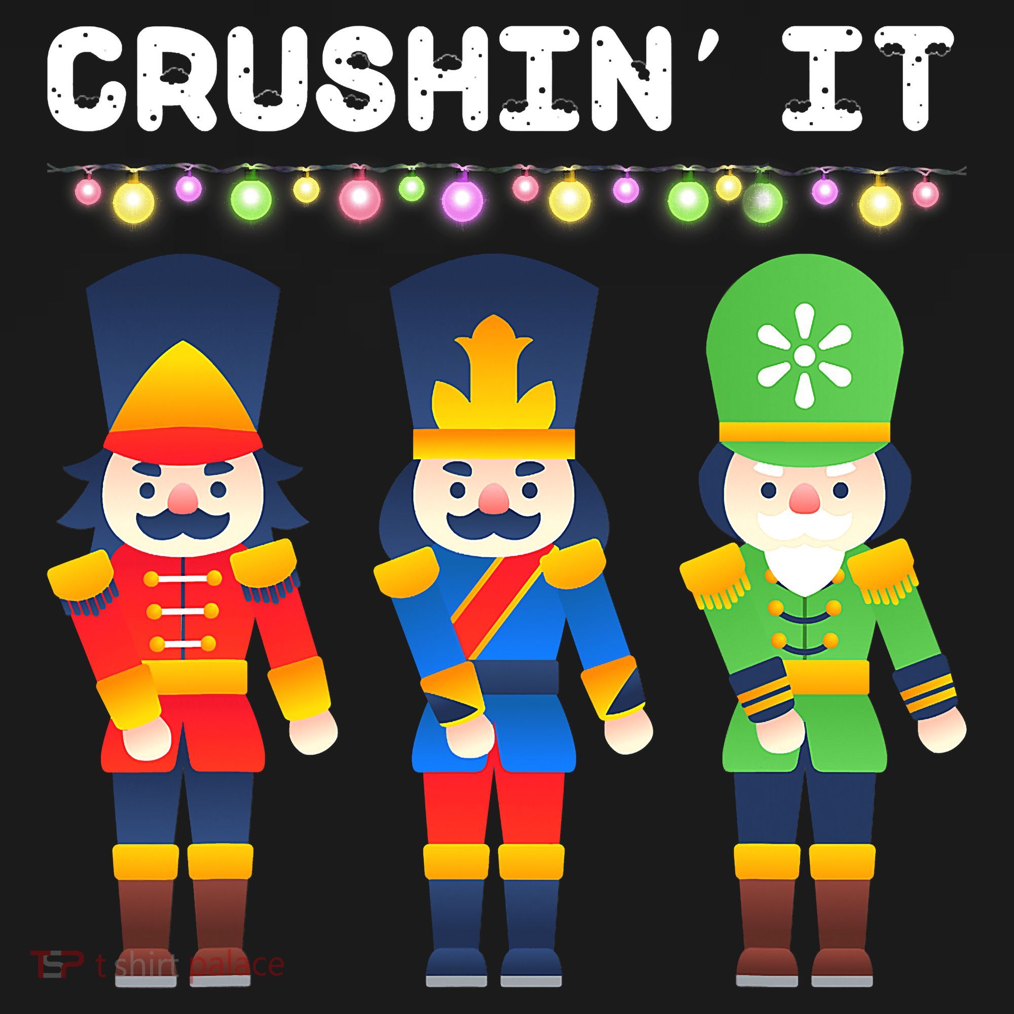 Crushin' It The Christmas Retro Holiday Cute Women's Hoodie