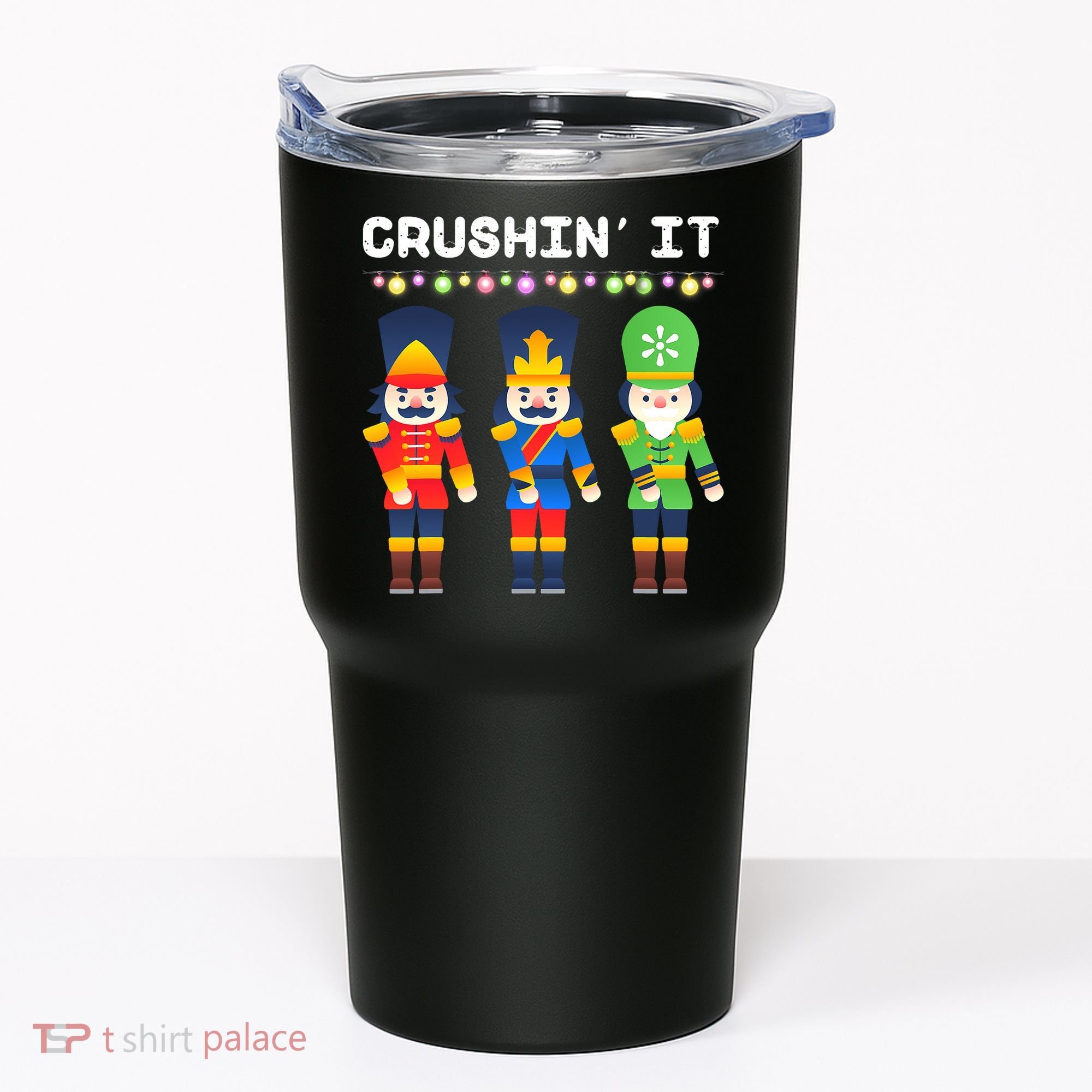 Crushin' It The Christmas Retro Holiday Cute Tumbler