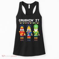 Crushin' It The Christmas Retro Holiday Cute Women's Tank Top thumb 0