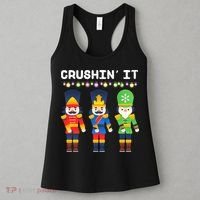 Crushin' It The Christmas Retro Holiday Cute Women's Tank Top thumb 3