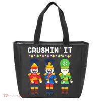 Crushin' It The Christmas Retro Holiday Cute Tote Bag thumb 0