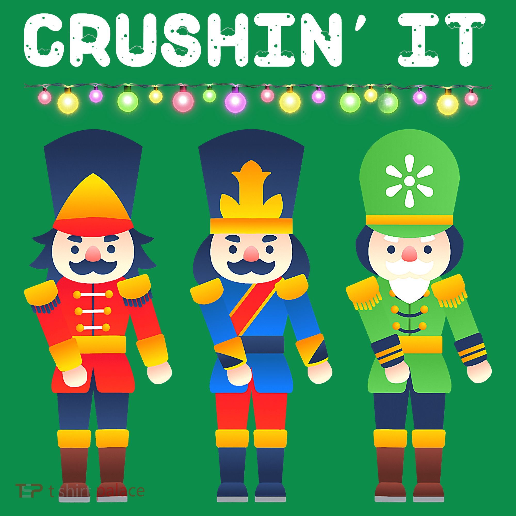 Crushin' It The Christmas Retro Holiday Cute Polo