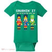 Crushin' It The Christmas Retro Holiday Cute Baby Bodysuit thumb 0
