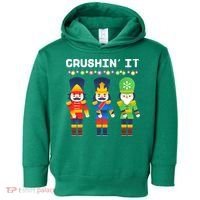 Crushin' It The Christmas Retro Holiday Cute Toddler Hoodie thumb 0