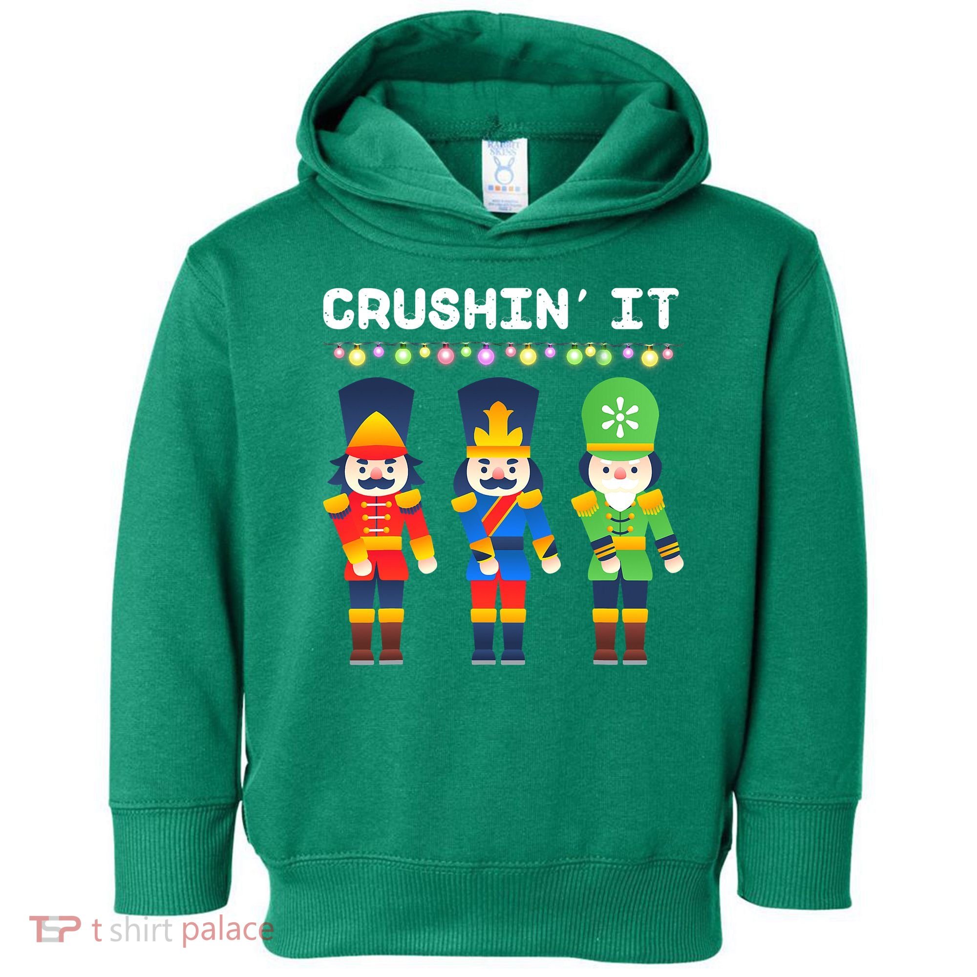 Crushin' It The Christmas Retro Holiday Cute Toddler Hoodie