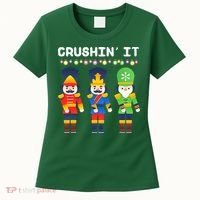Crushin' It The Christmas Retro Holiday Cute Women's T-Shirt thumb 0