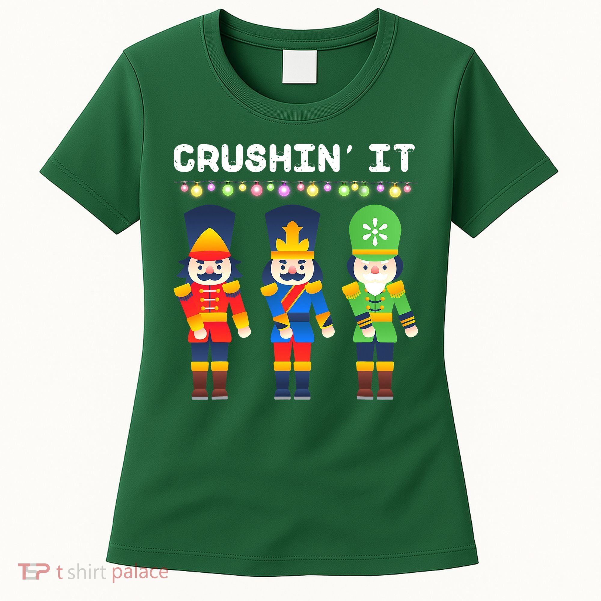 Crushin' It The Christmas Retro Holiday Cute Women's T-Shirt