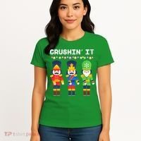 Crushin' It The Christmas Retro Holiday Cute Women's T-Shirt thumb 4