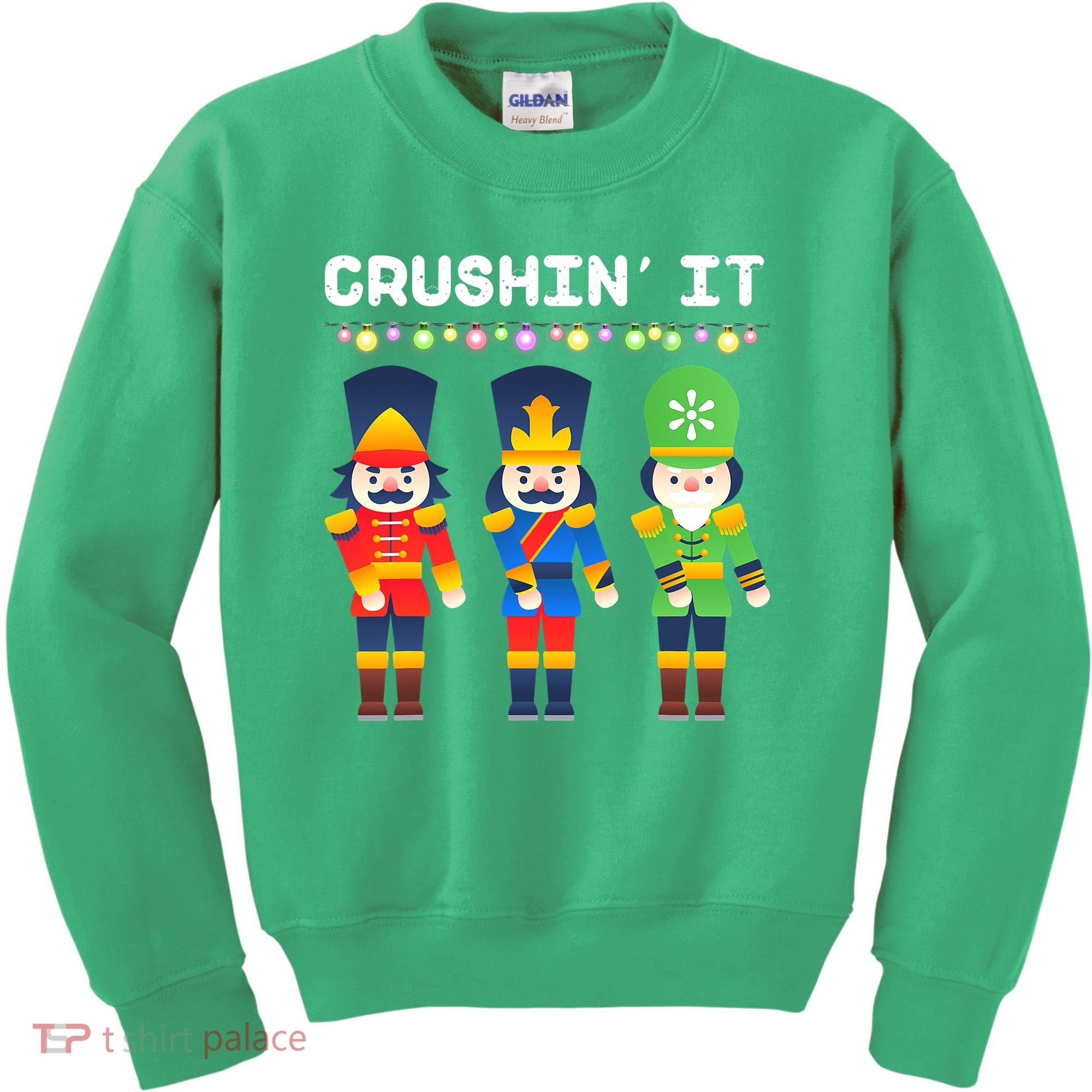 Crushin' It The Christmas Retro Holiday Cute Kids Sweatshirt
