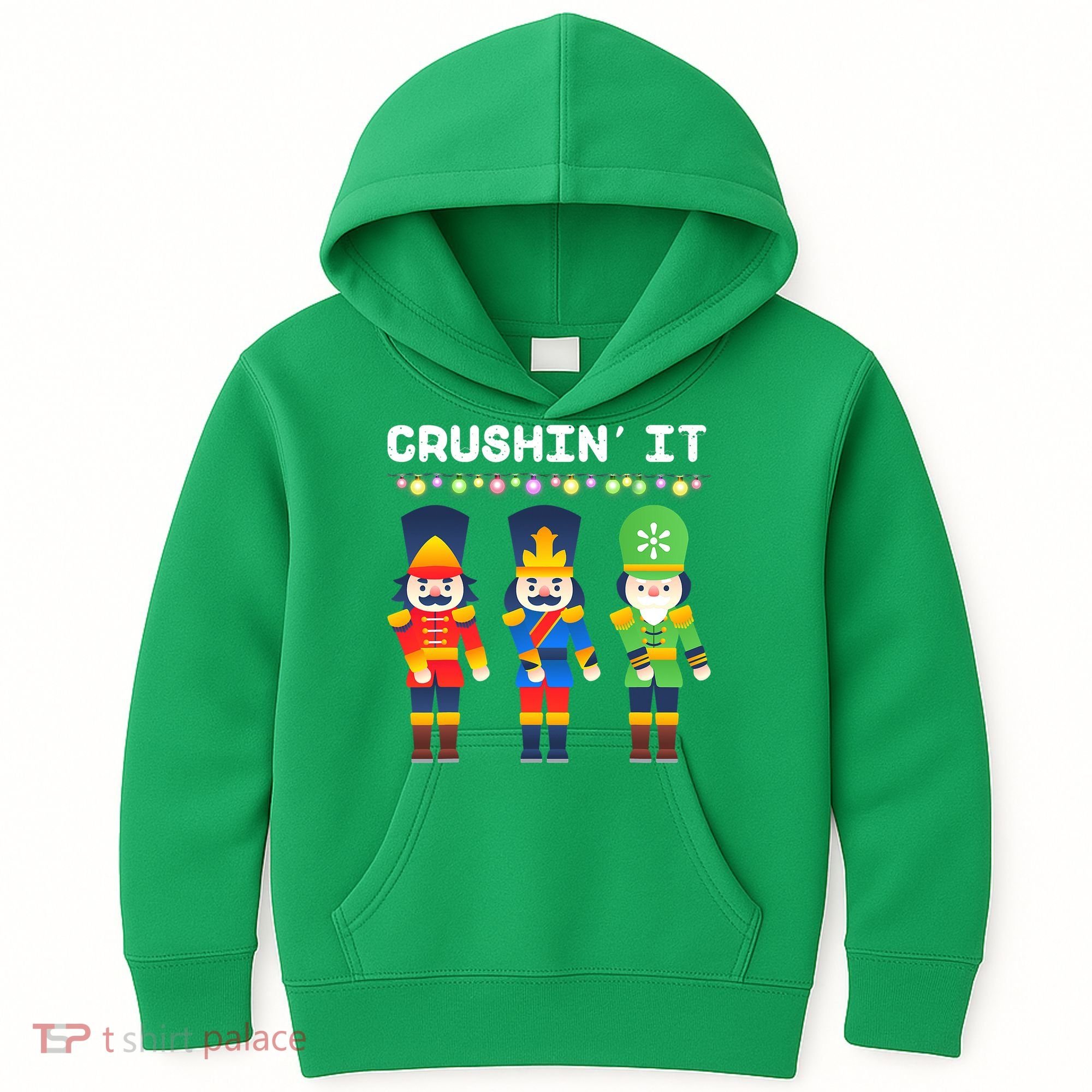 Crushin' It The Christmas Retro Holiday Cute Kids Hoodie
