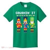 Crushin' It The Christmas Retro Holiday Cute Kids T-Shirt thumb 0