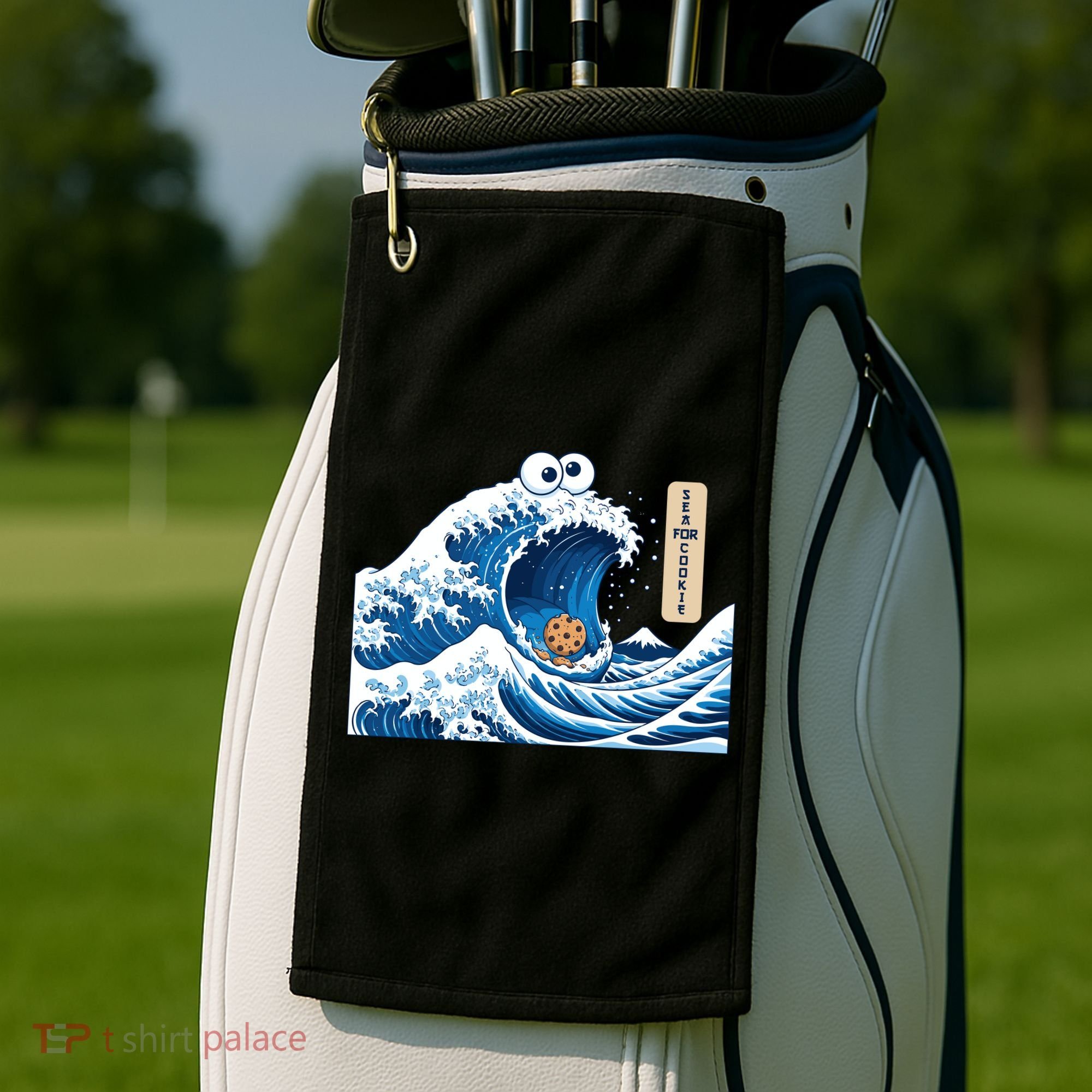 Cookie In The Sea Golf Towel
