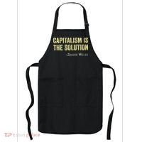 Capitalism Is The Solution Funny Saying Apron thumb 0