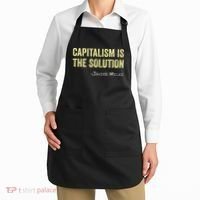 Capitalism Is The Solution Funny Saying Apron thumb 2