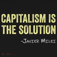 Capitalism Is The Solution Funny Saying Apron thumb 3