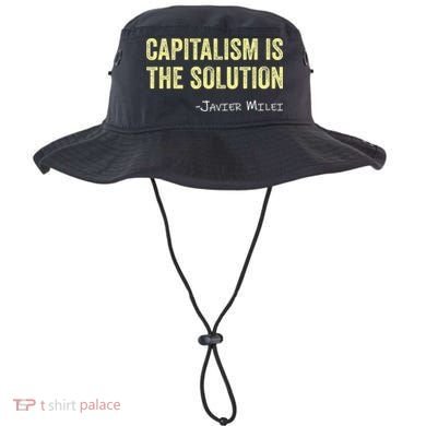 Capitalism Is The Solution Funny Saying Bucket Hat